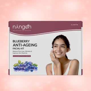 Blueberry Anti-Ageing Facial Kit | Reduces fine lines & wrinkles | Firms Skin - Ningen Skin Sciences Pvt. Ltd.