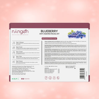 Blueberry Anti-Ageing Facial Kit | Reduces fine lines & wrinkles | Firms Skin - Ningen Skin Sciences Pvt. Ltd.