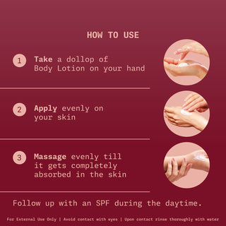 How to use  Body Brightening Lotion