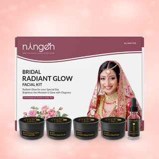 Bridal Radiant Glow Facial Kit | Deeply Hydrates |  Nourishes Skin | Brightens Skin - Ningen Skin Sciences Pvt. Ltd.