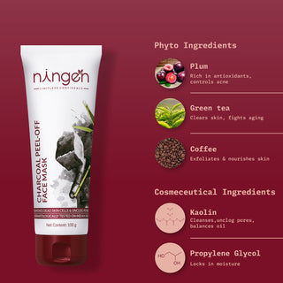 Charcoal Peel-Off Face Mask - Ningen Skin Sciences Pvt. Ltd.
