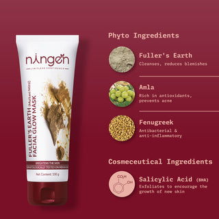 Fuller's Earth Facial Glow Mask - Ningen Skin Sciences Pvt. Ltd.