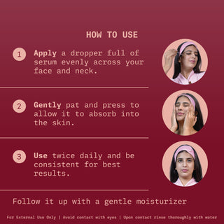 How to use Vitamin C & E Face Serum