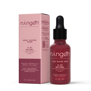 Night Restore Serum - 0.3% Retinol - Co-enzyme Q10 (30 ml) - Ningen Skin Sciences Pvt. Ltd.