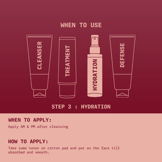 Rose Facial Toner Steps