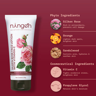 Silken Rose Face Moisturizing Lotion - Ningen Skin Sciences Pvt. Ltd.