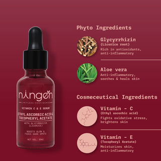 ingredients Vitamin C & E Face Serum
