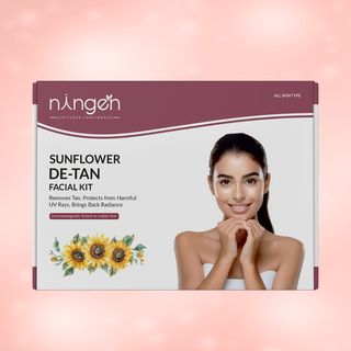 Sunflower DE-TAN Facial Kit | Removes Tan | Repairs Sun Damage - Ningen Skin Sciences Pvt. Ltd.