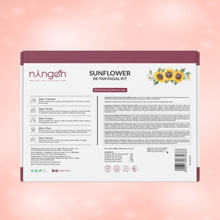 Sunflower DE-TAN Facial Kit | Removes Tan | Repairs Sun Damage - Ningen Skin Sciences Pvt. Ltd.