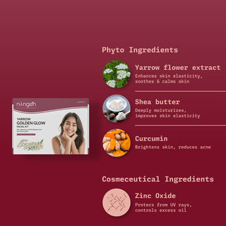 Yarrow Gold Facial Kit | Evens Out Skin Tone | Soothes Skin - Ningen Skin Sciences Pvt. Ltd.