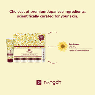 Sunflower DE-TAN Facial Kit I Removes Tan, Protects from harmful UV rays + 100 gm Complementary Sunflower DE-Tan Face wash