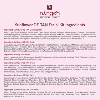 Sunflower DE-TAN Facial Kit I Removes Tan, Protects from harmful UV rays + 100 gm Complementary Sunflower DE-Tan Face wash