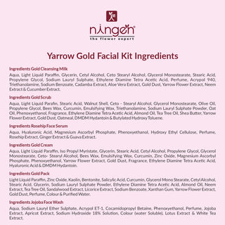 Yarrow Gold Facial Kit I Skin Lightening and Youthful Radiance + 100 gm Complementary Jojoba Face Wash